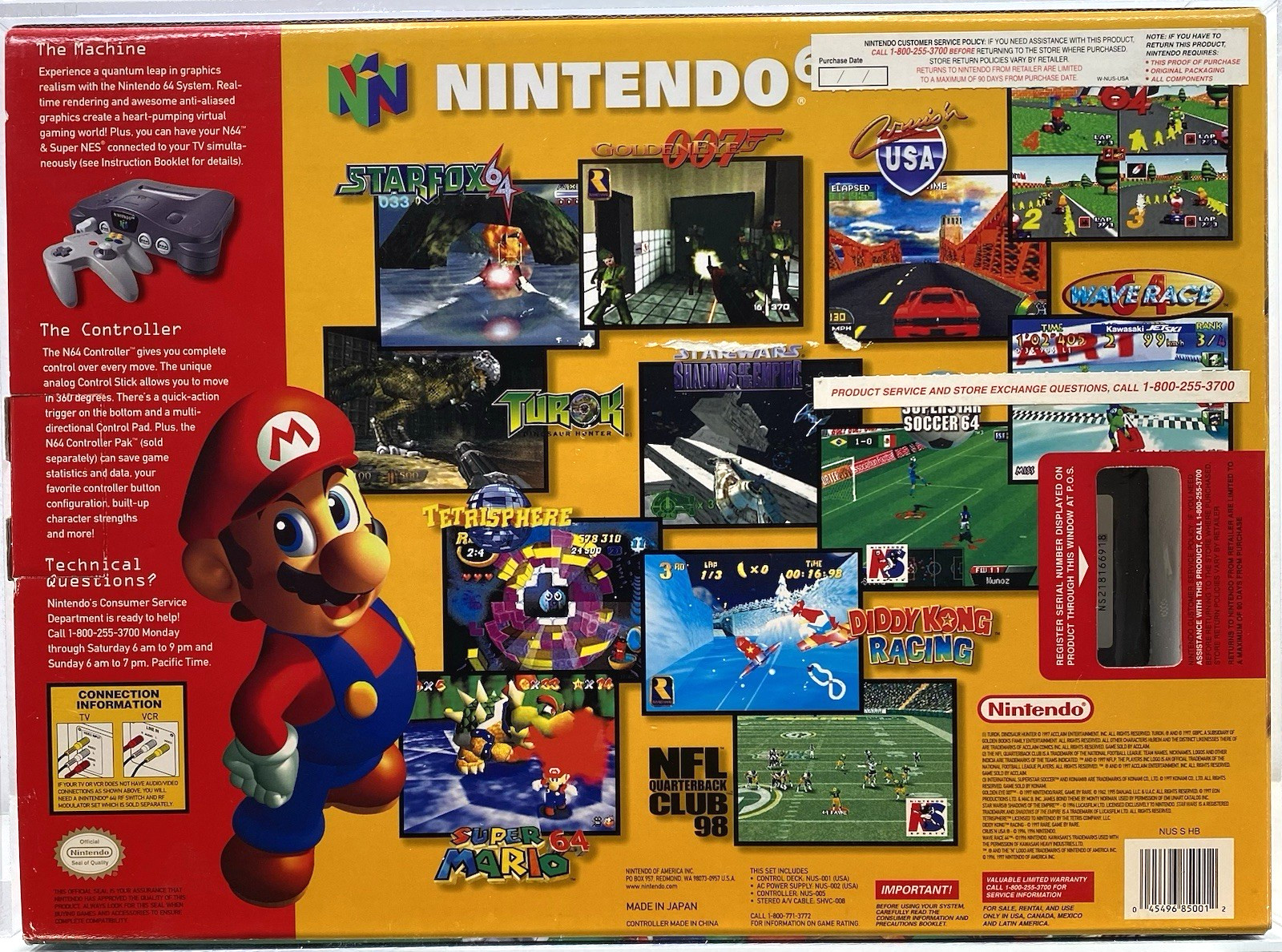 Nintendo 64 Launch Console N64 Brand New 1997 VGA Graded 80 Q Qualified