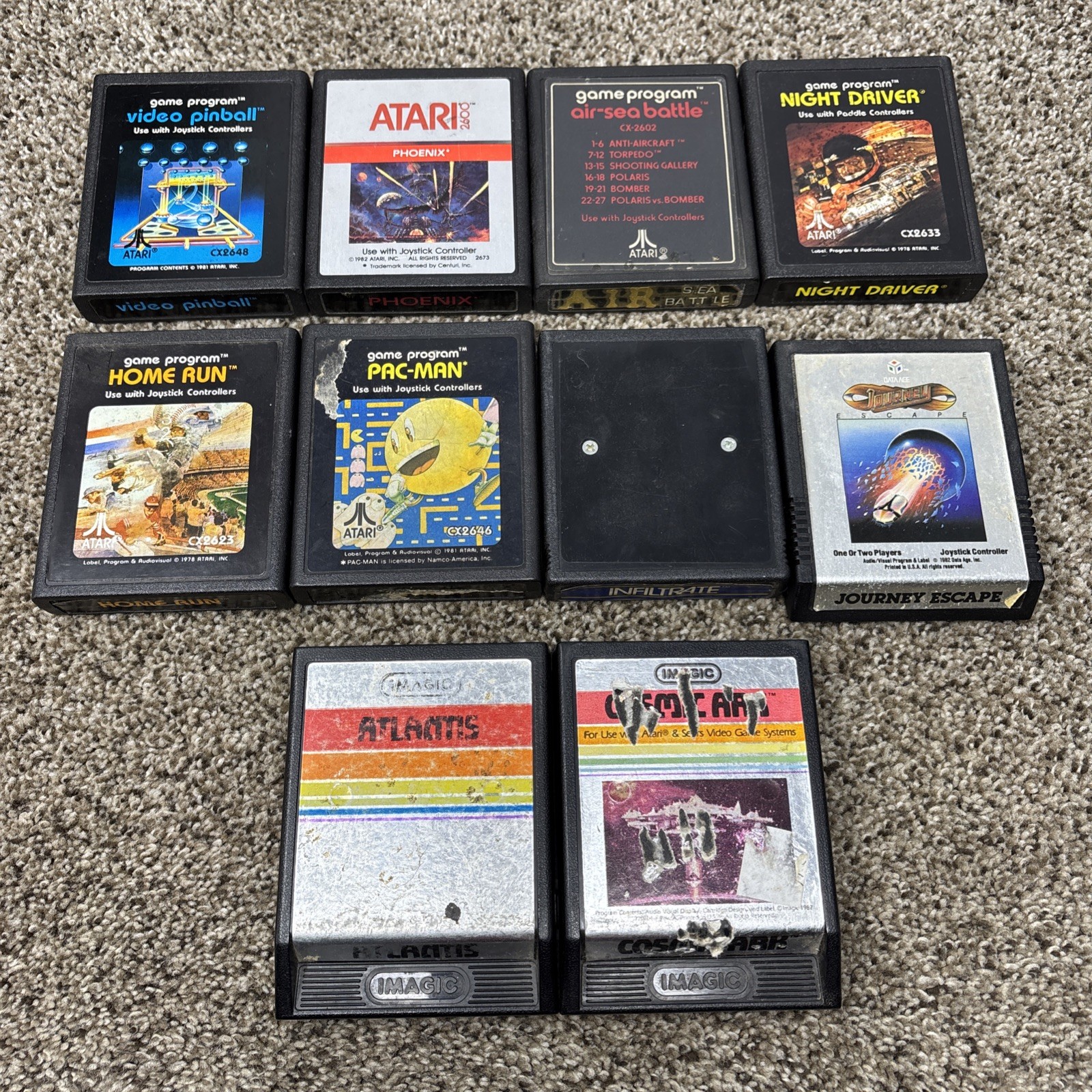 Atari 2600 System Bundle with Console, 30 Games, Joystick, Paddles, and More LOT
