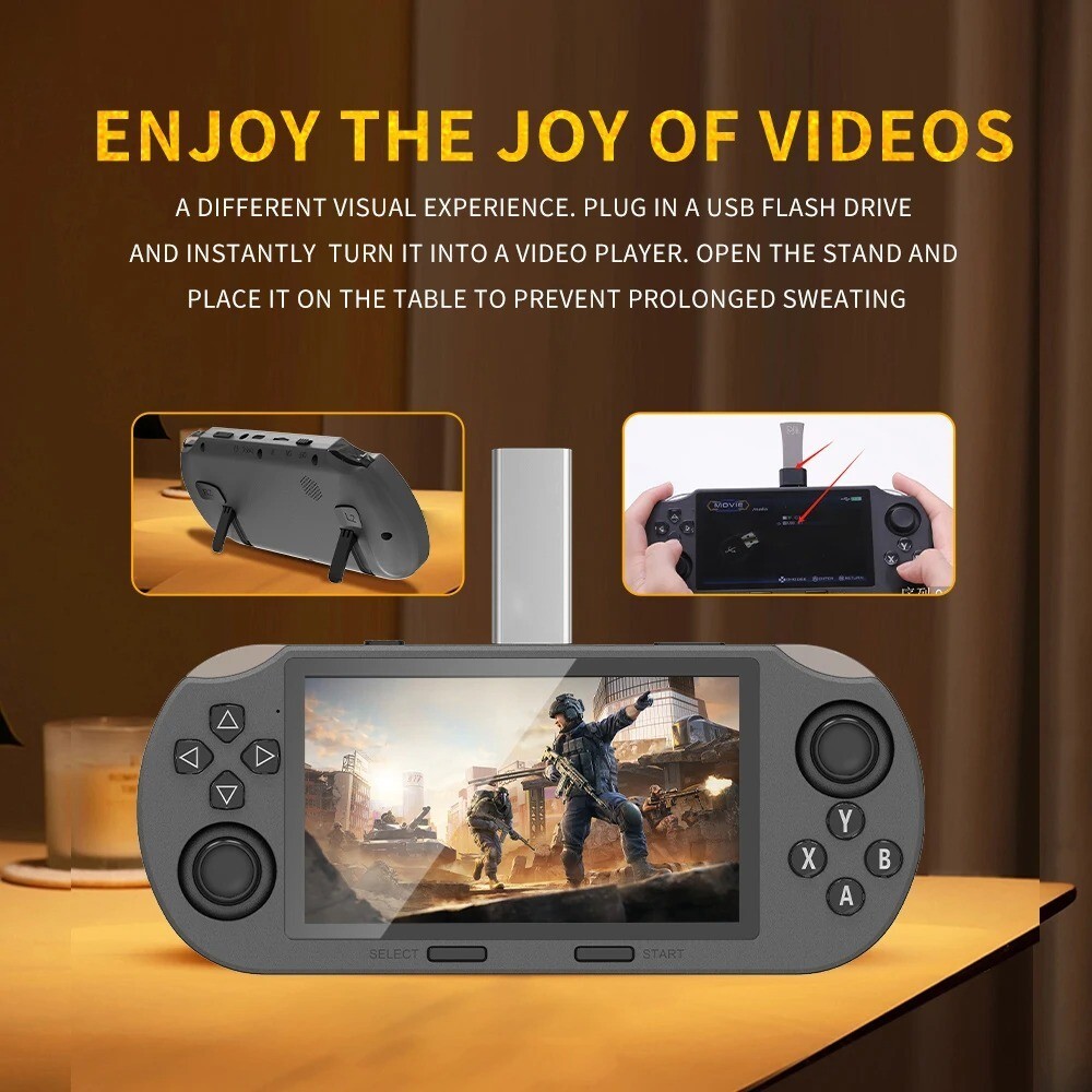 4.5″ Portable Handheld Game Console Player with 20000+Games and 2 Controllers