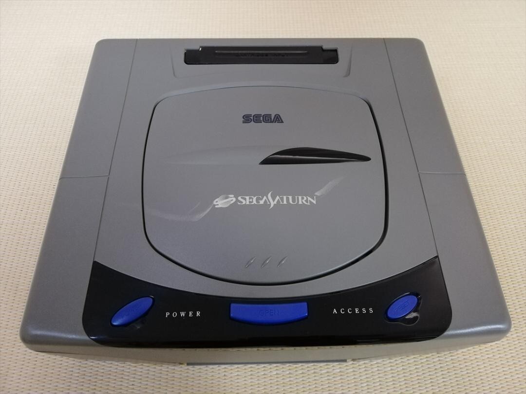 Sega Saturn Console Gray HST-0004 with 2 controllers Japanese Version tested
