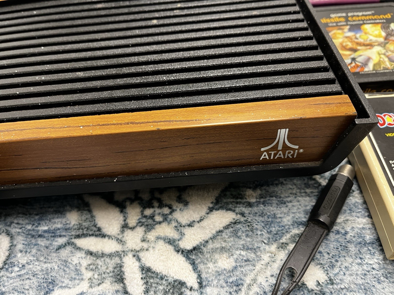 Vintage Atari CX- 2600 Video Game Console Lot With Games 12 games