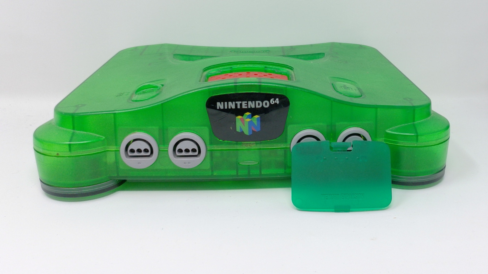 Nintendo 64Jungle Green Console Bundle – Expansion Pak, OEM Cords, DK 64 & More