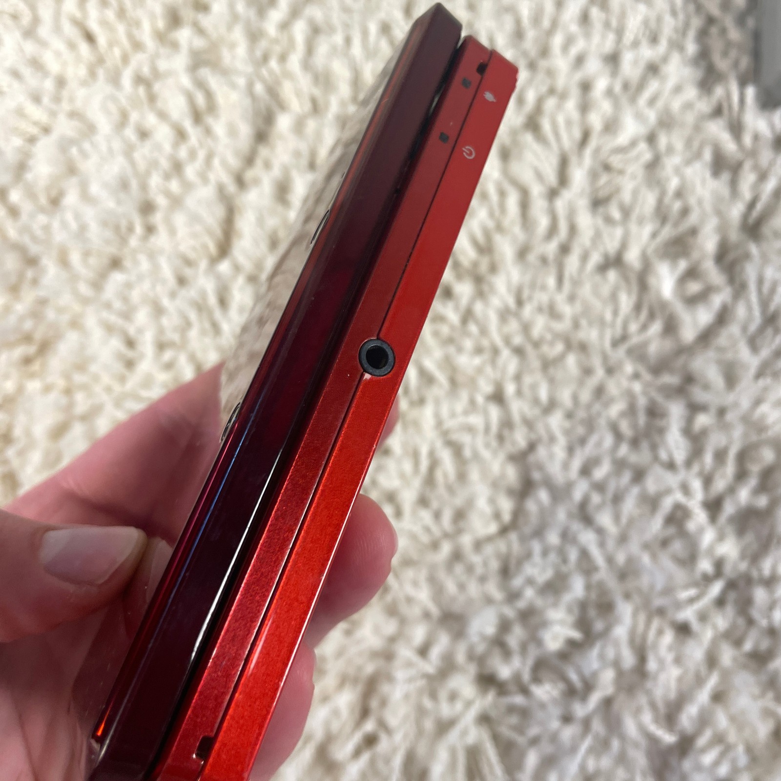 Nintendo 3DS Flame Red Handheld Console System CTR-001 Tested