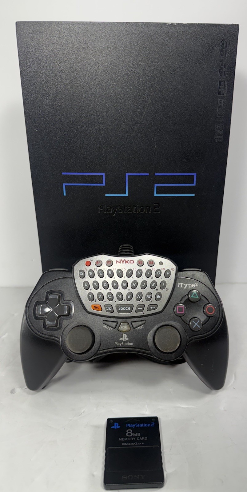 Sony PlayStation 2 PS2 Fat Console SCPH-50001 + Controller & Cables – Working