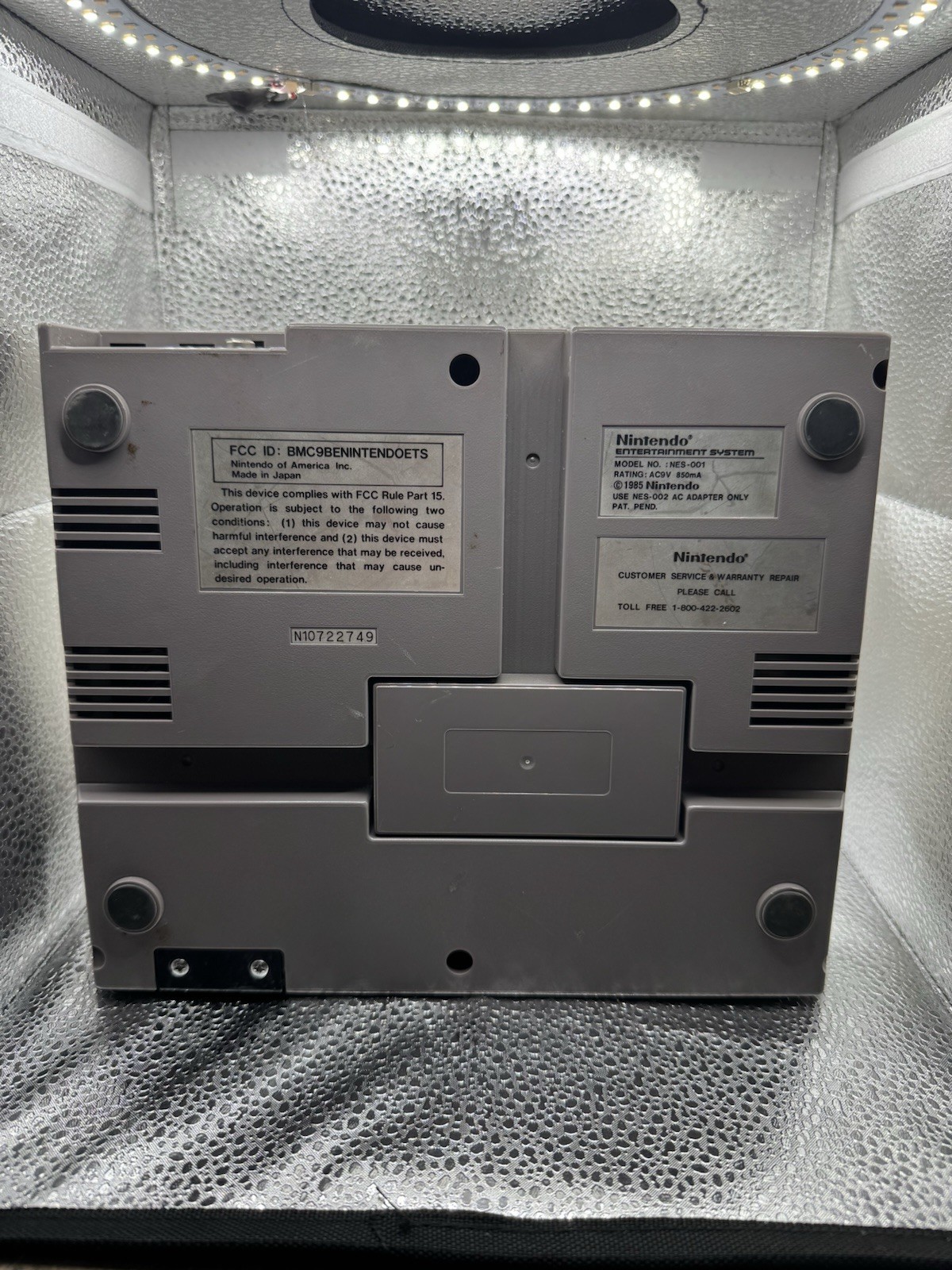 Nintendo NES-001 Console Original -Gray – Tested & Working Console Only