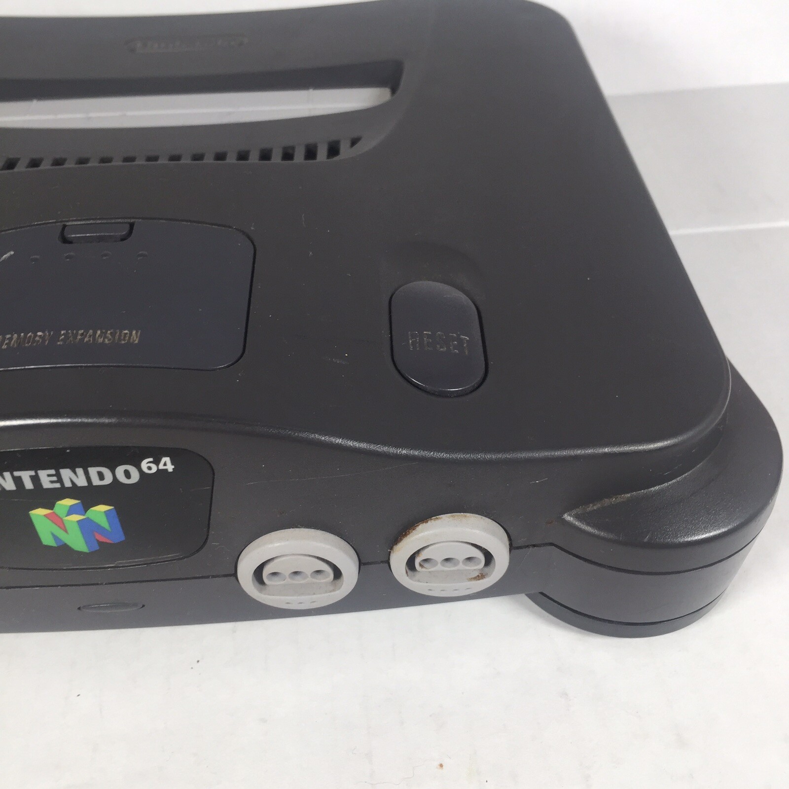N64 Nintendo 64 Video Game System w Jumper Pack, Power Cord Console Tested B