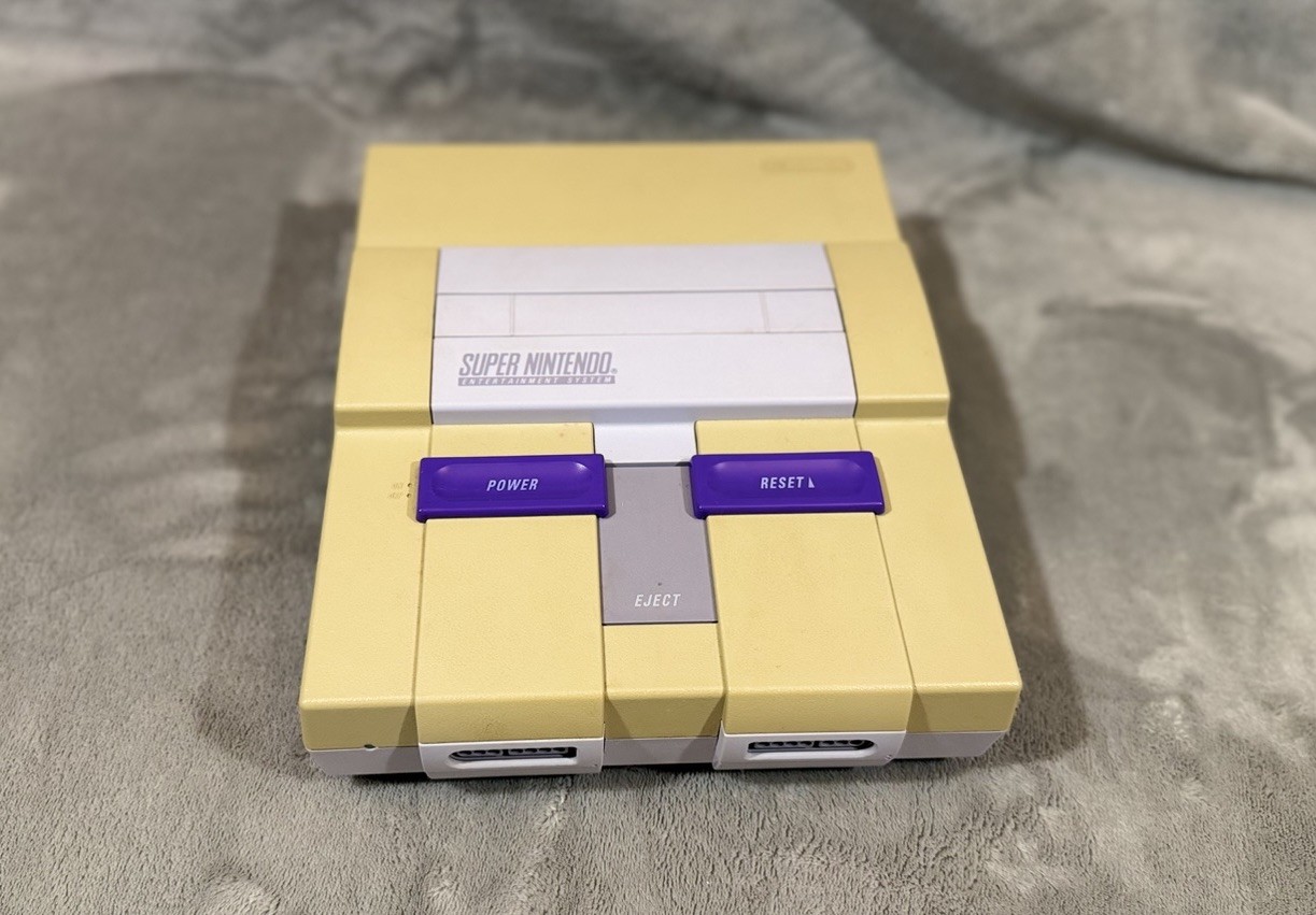 Super Nintendo SNES System Bundle Tested Controller, Manuals, Super Mario Read*