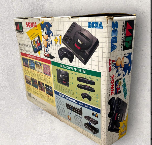 Mega Drive Plus One Sonic the Hedgehog Sega Console Boxed HAA-2510 Video Game