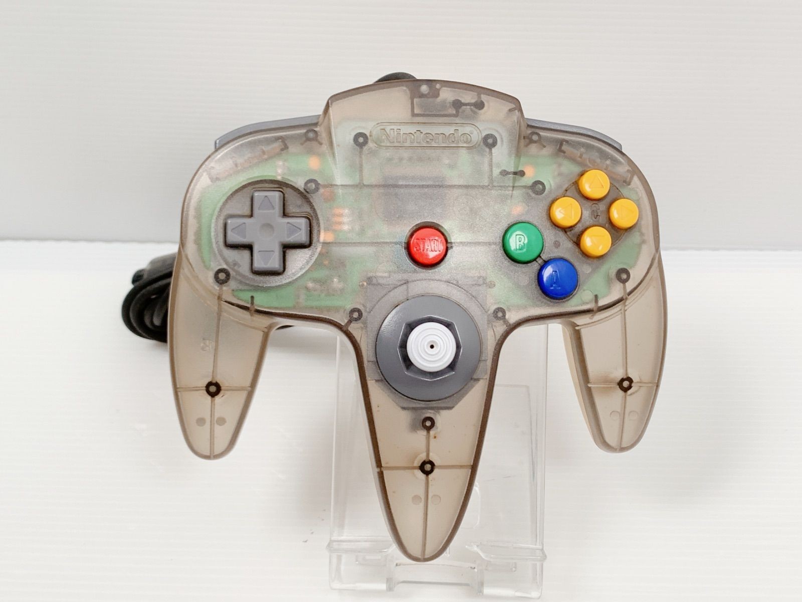 Nintendo64 Jusco Limited Clear Gray Console with Controller Tested 2511-2