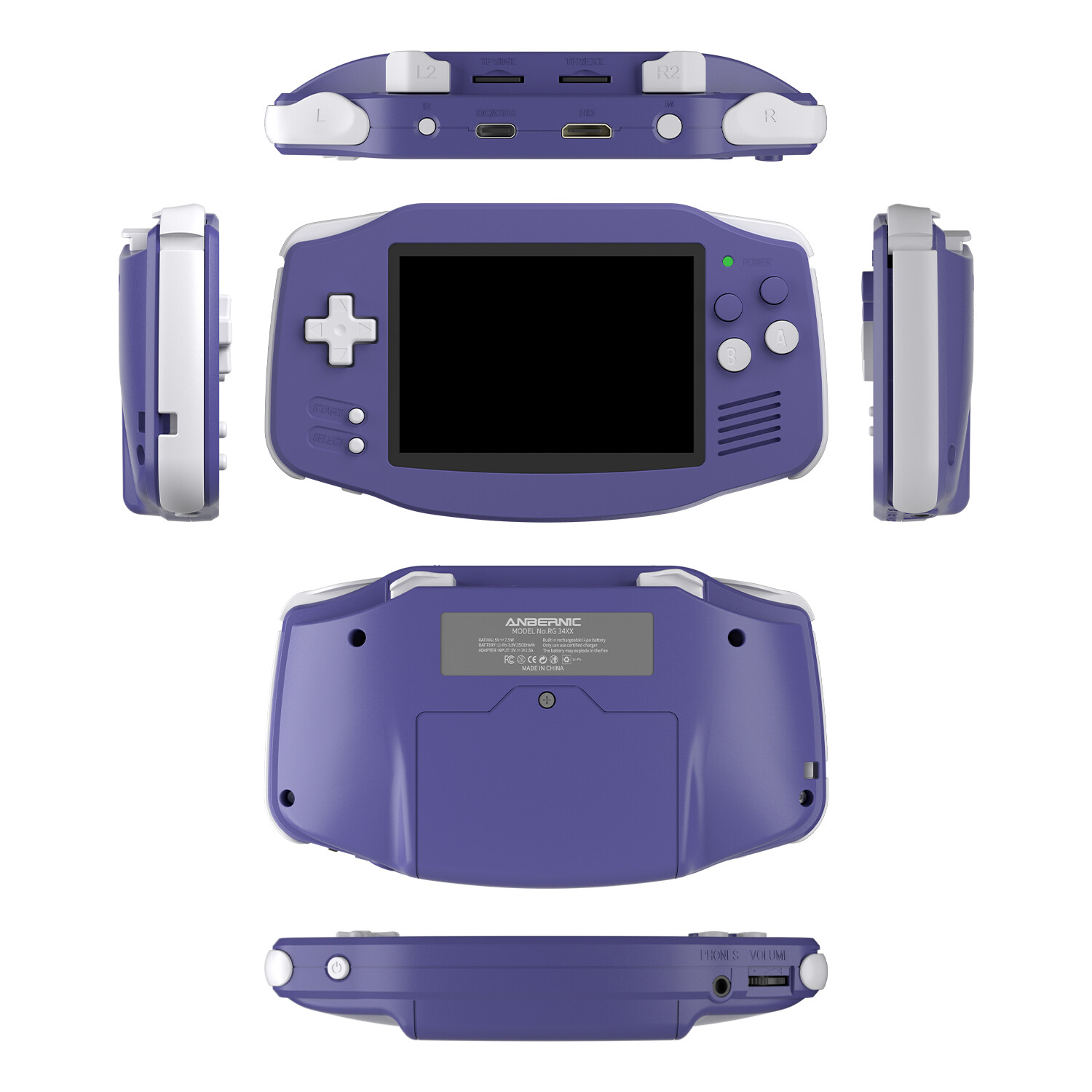ANBERNIC RG 34XX Handheld Game Console 3.4′ Linux 64-bit 3500mAH RG34XX Gifts