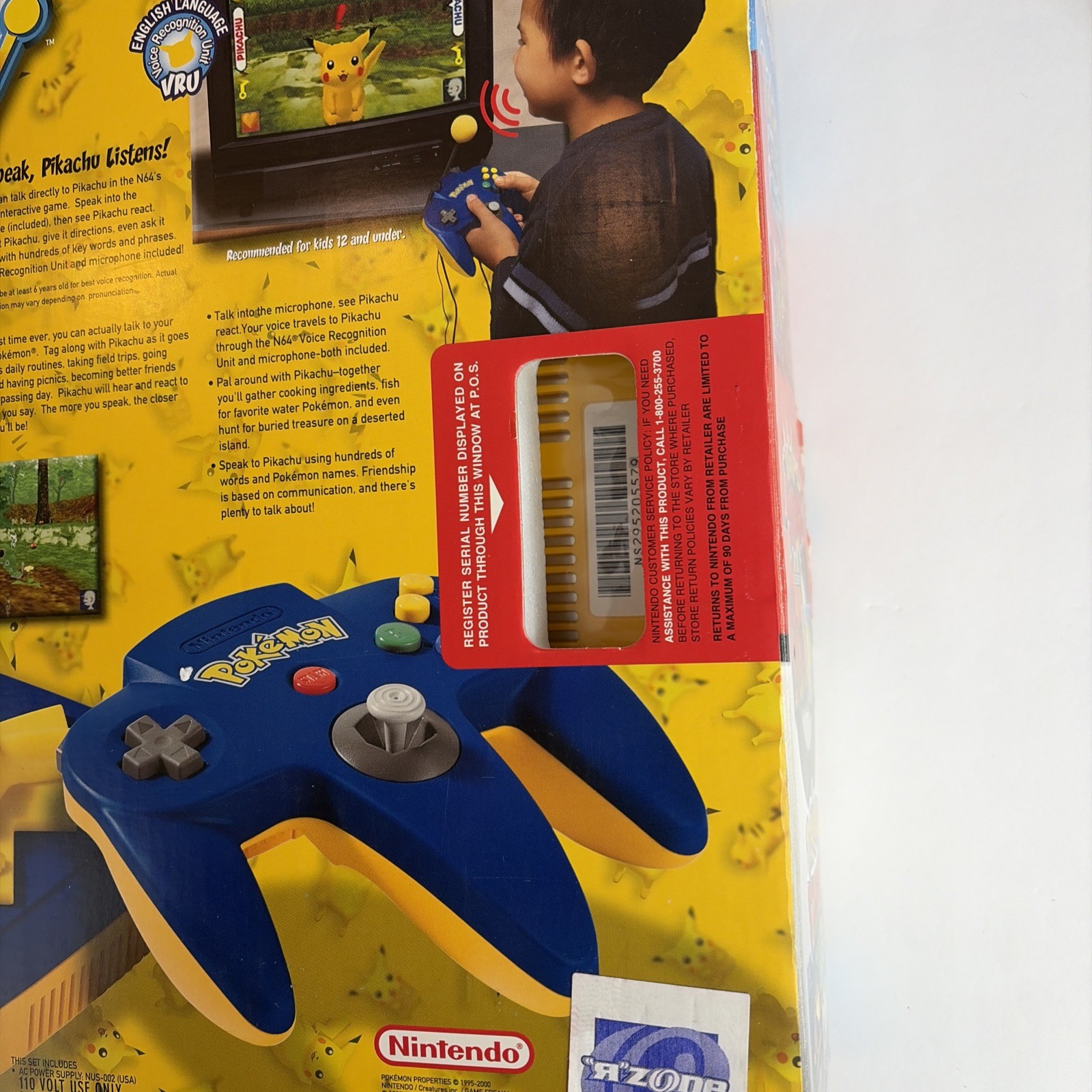 UNUSED MINT OPEN BOX Nintendo 64 Pokemon Special Pikachu Edition N64 COMPLETE