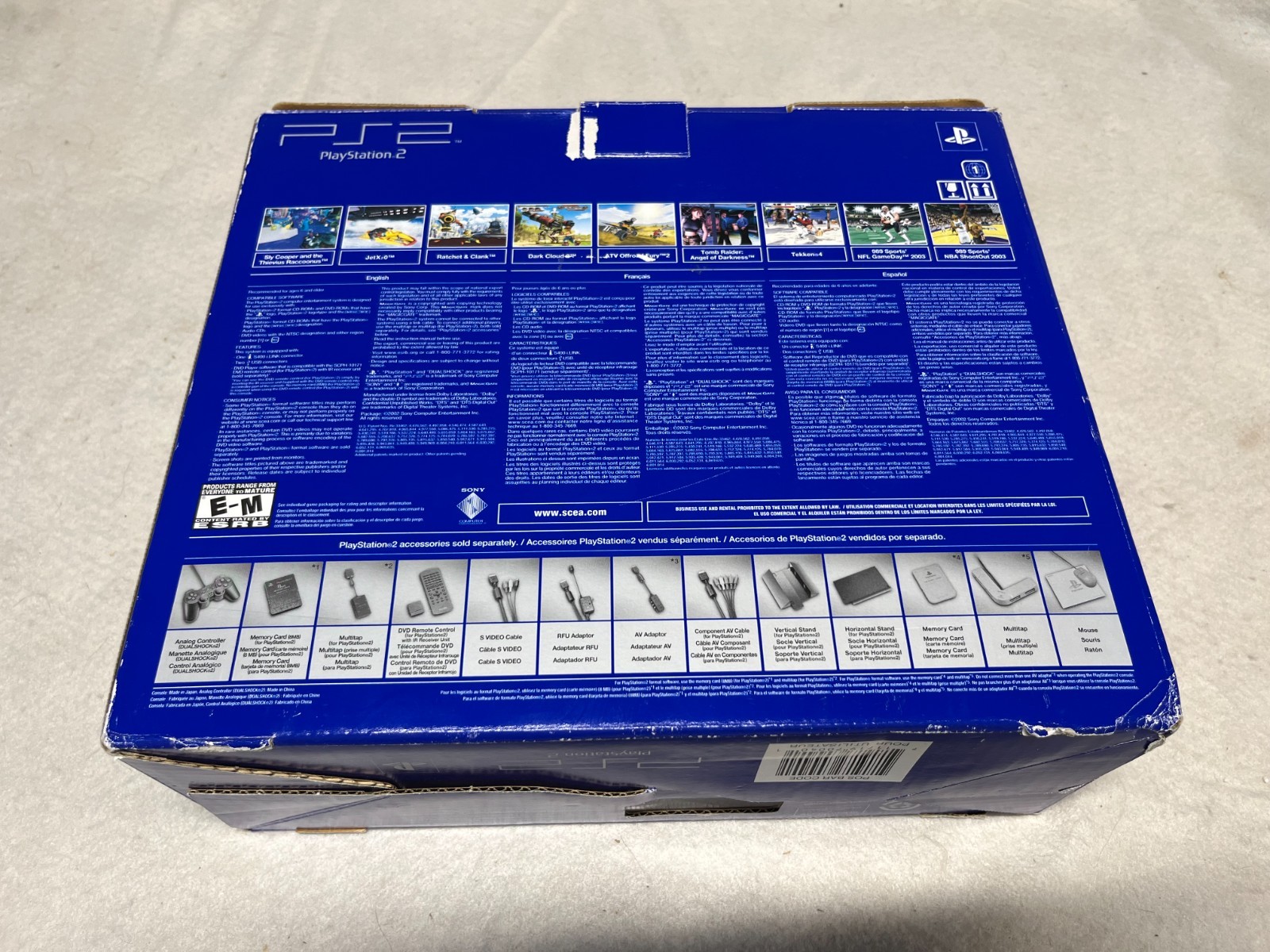 Barely Used Sony Playstation 2 PS2 Console System 39001 Complete in Original BOX