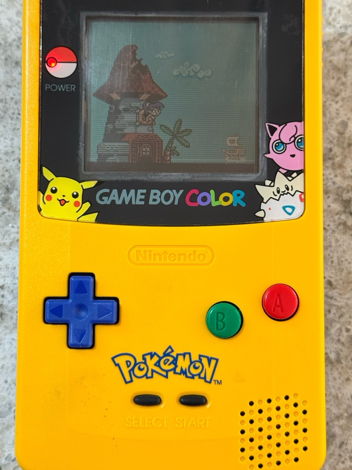Nintendo Game Boy Color Handheld Pokémon Pikachu Edition Genuine Works