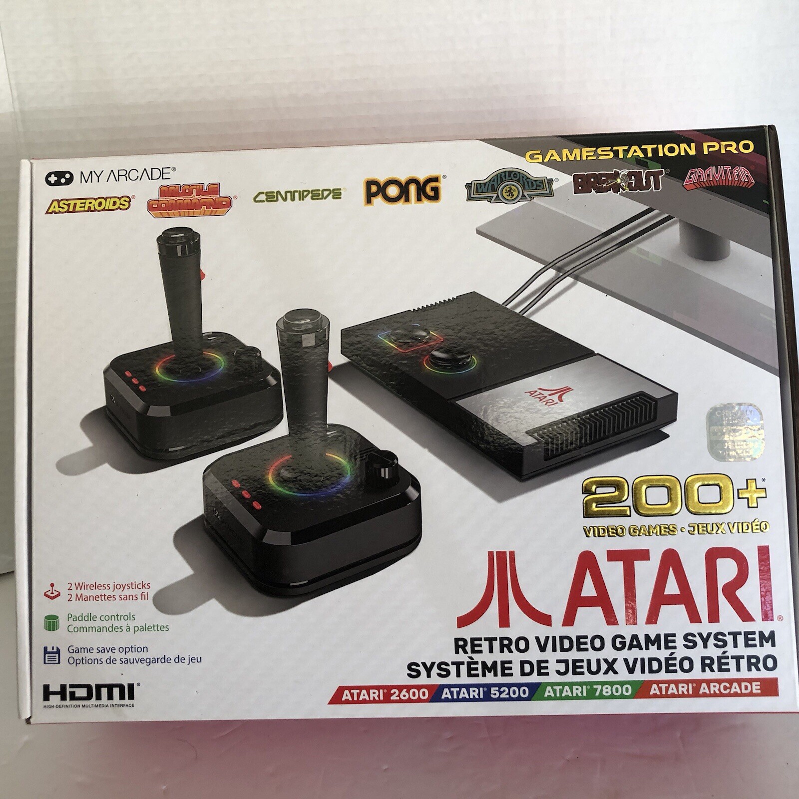 My Arcade Atari Game Station Pro w/ 200+ Games, Wireless Joysticks