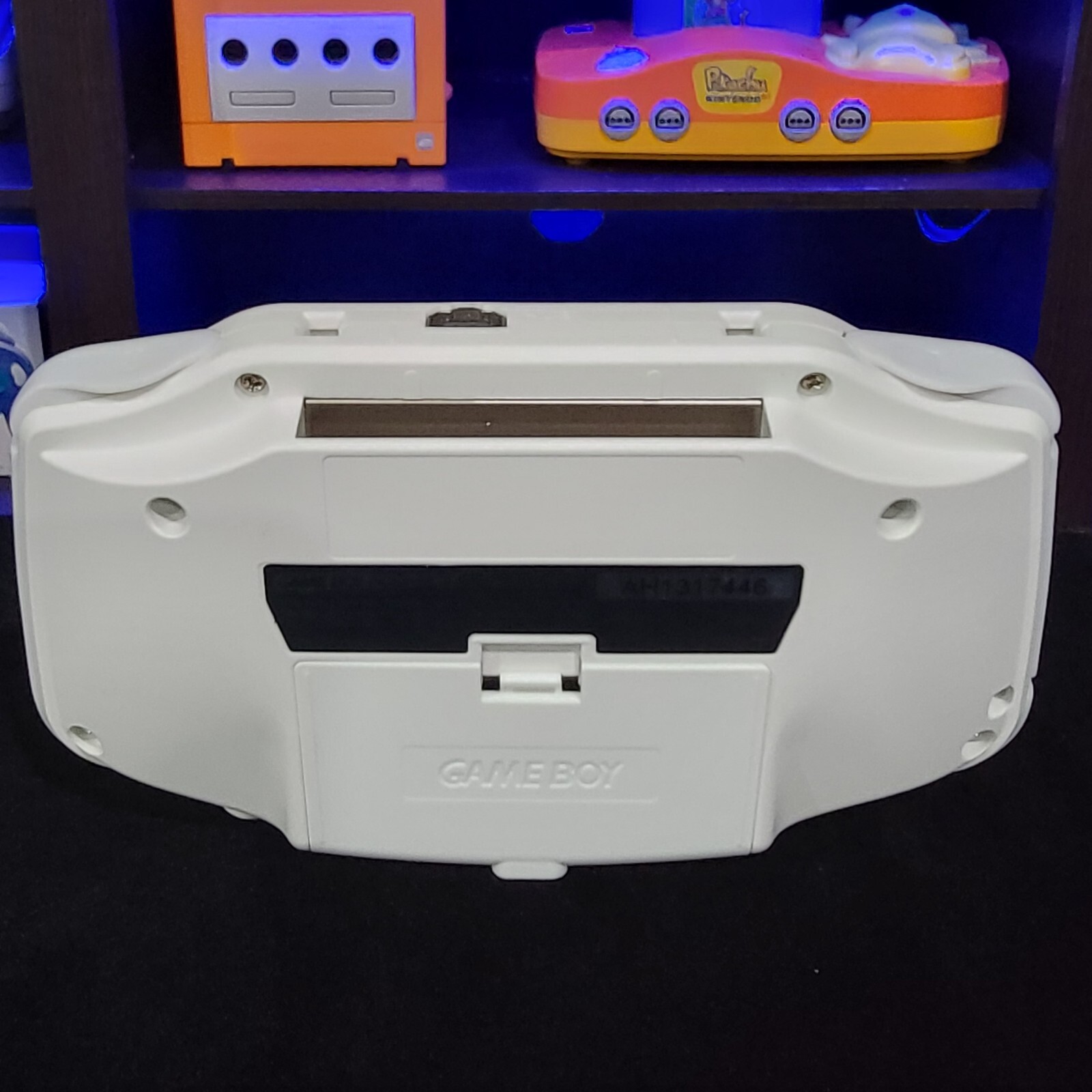 White Game Boy Advance GBA iPS Backlit LCD Usb-C 1800 mAh Rechargeable Battery