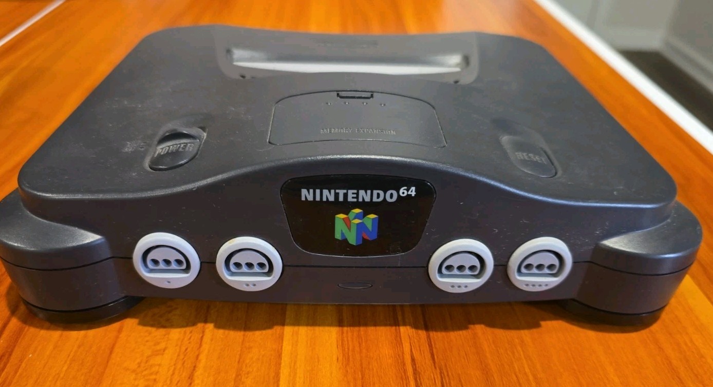 Nintendo 64 (N64) Console Bundle w/ (2) OEM Controllers – Tested & Works Great!