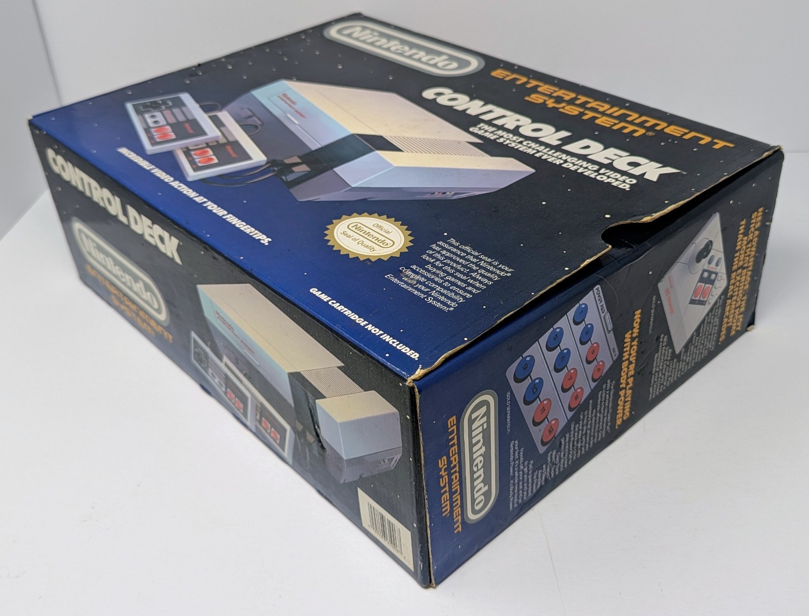 Nintendo NES Control Deck Console Bundle w/ Box, Styrofoam, Manuals, & Mario!