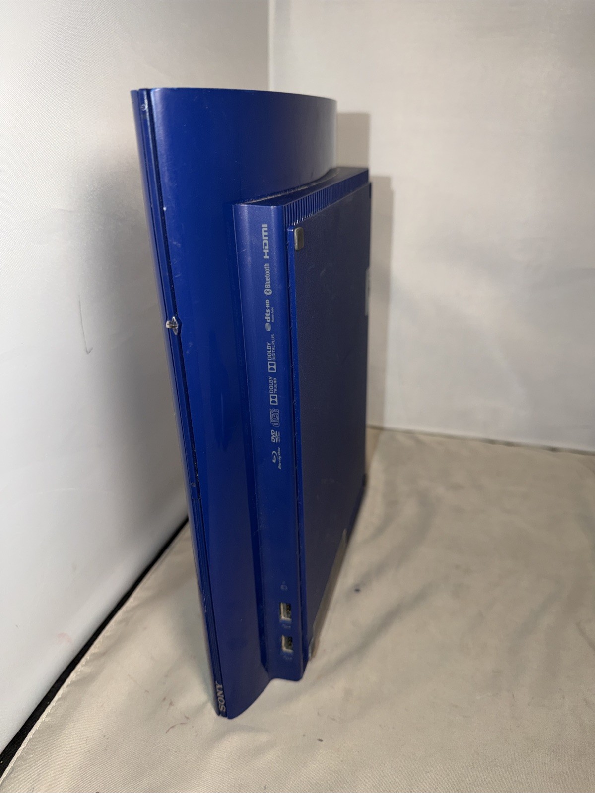 Sony PS3 Super Slim 250GB Azurite Blue CECH-4201B AZ, Console *READ*