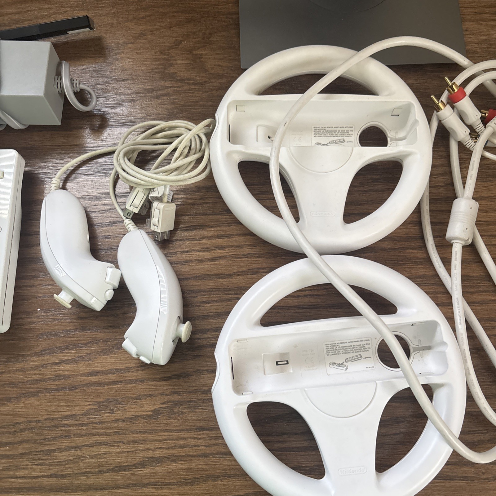 Nintendo Wii Video Game Console White With Games And Controllers, Cable
