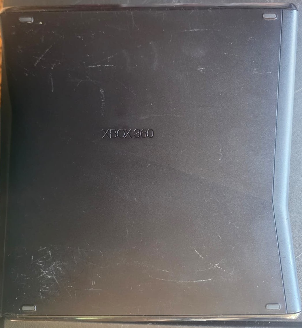 Microsoft Xbox 360 S Slim in black ONLY CONSOLE