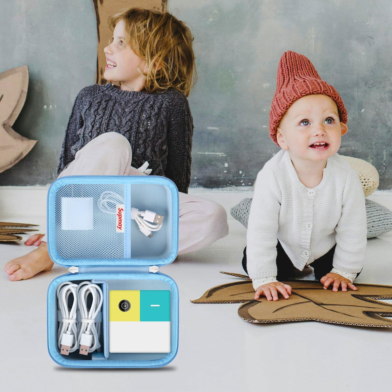 Hard Carrying Case Compatible with Nex Playground Game System, Indoor Family Gam