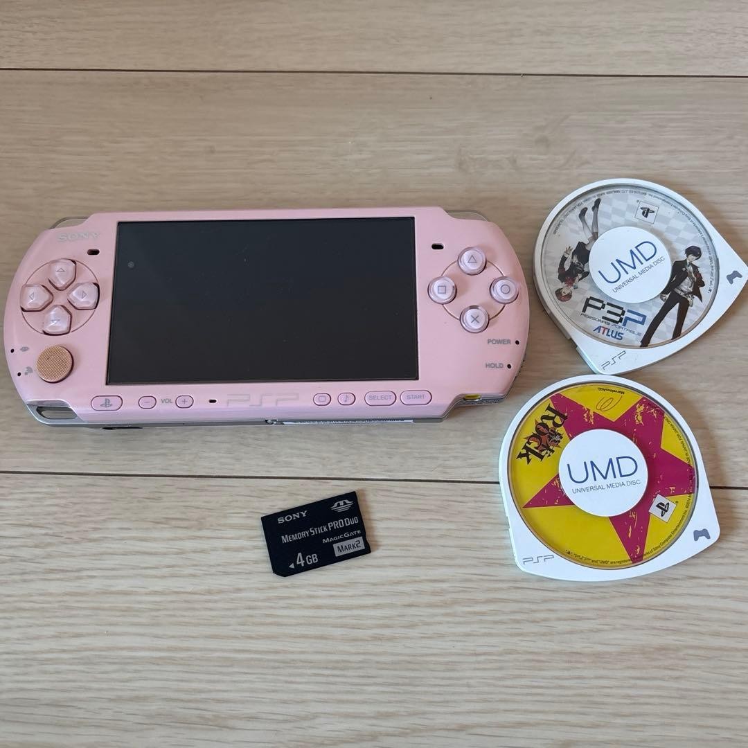 PSP Sony Psp Body Pink With 4Gb Memory Stick Japan
