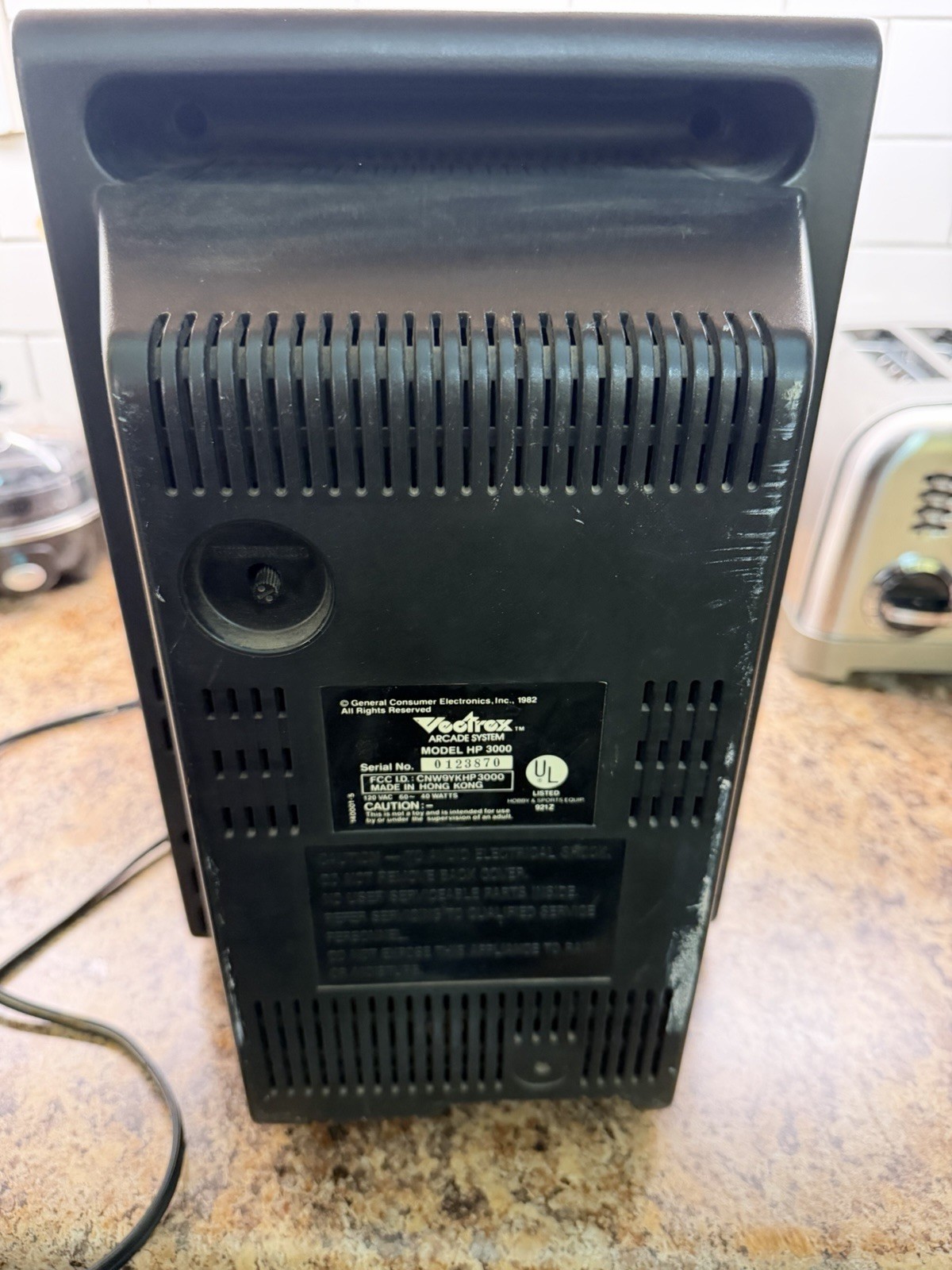 Vectrex HP 3000 Arcade System Video Game Console Tested