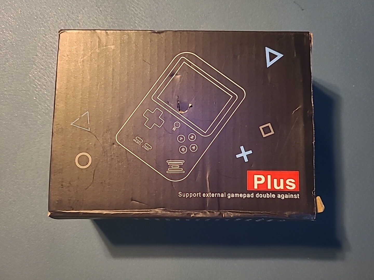 Game Box Plus- Hand Held Game System, Rechargeable Battery, Blue