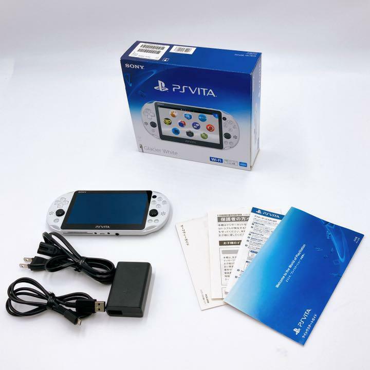 【Good】Sony PS Vita PCH-2000ZA22 Glacier White Wi-Fi Model Used with Box F/S