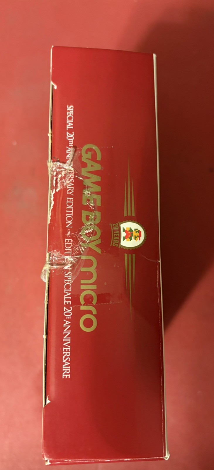 Nintendo Game Boy Micro – 20th Anniversary Edition Handheld System – Gold/Red