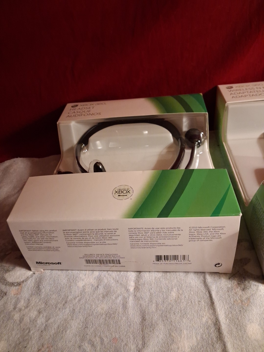 XBox 360 Pro White Console W/kinect Sensor 2 Controllers Play&charge Set In Box