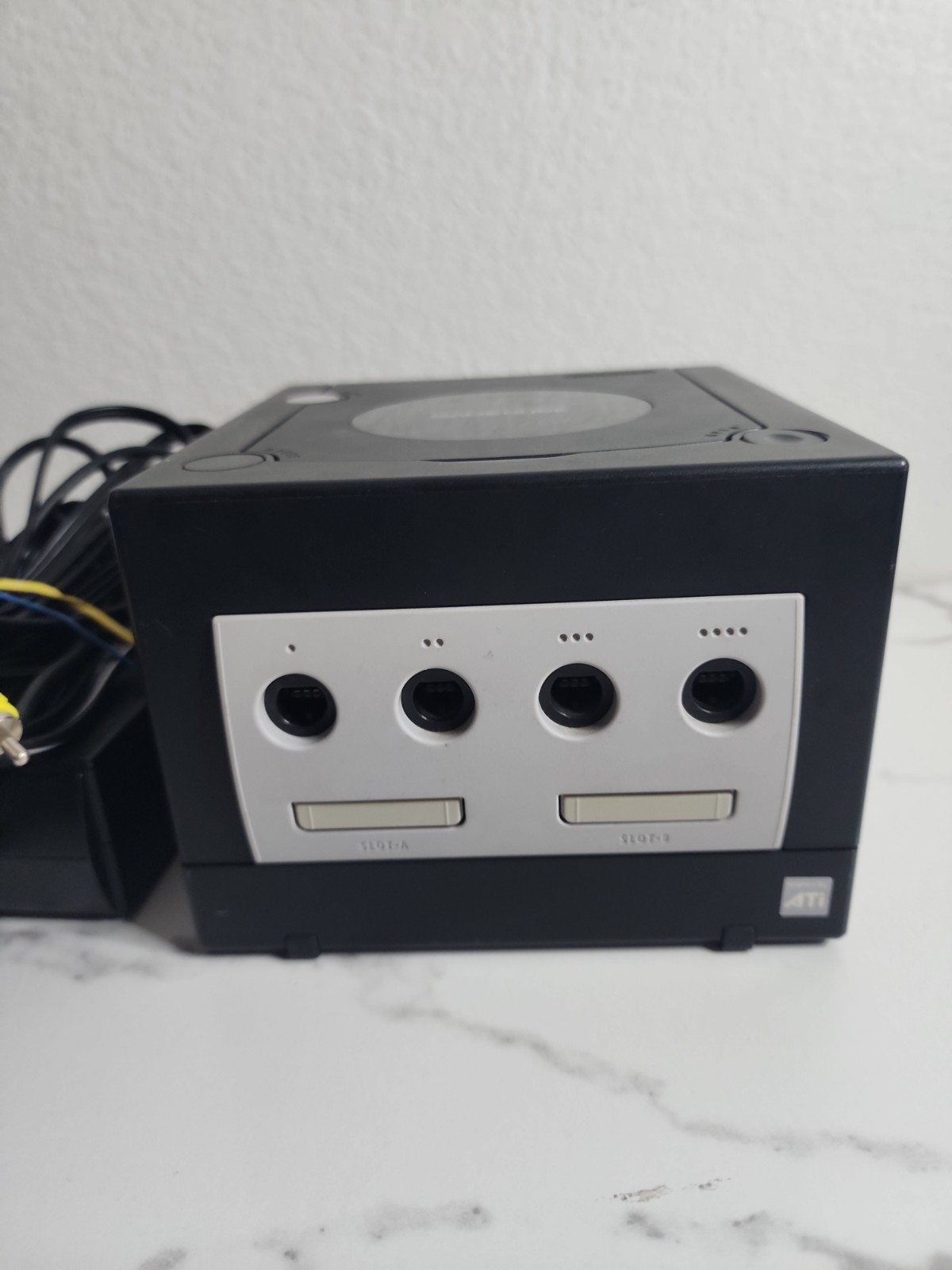 Nintendo DOL-101 GameCube Black – Cables, Console, And Memory Card Only