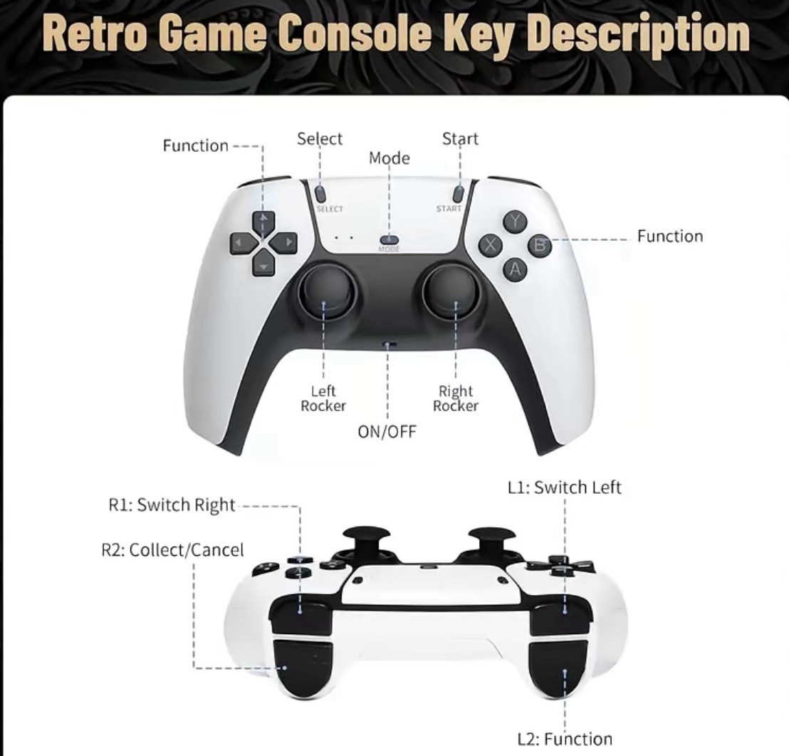 GameStick Game Stick Pro 4K HDMI Microconsole 128GB Wireless Controllers