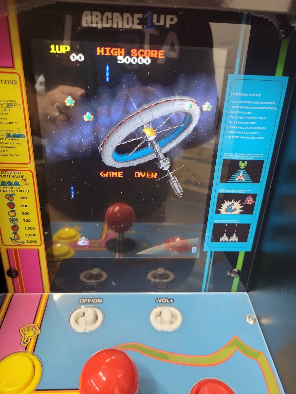 Arcade1Up Ms. Pacman/Galaga 81 Countercade Arcade – MSP-C-23810 Open Box Tested