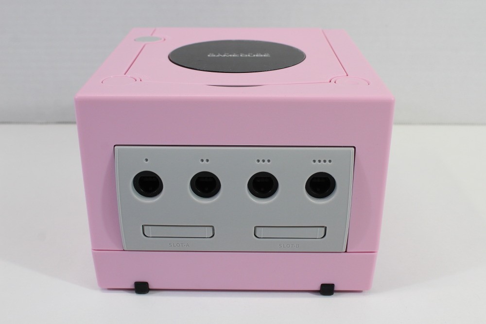 Nintendo Gamecube Console Pastel Pink AC & S-Video to HDMI NTSC-U/C DOL-001 GC