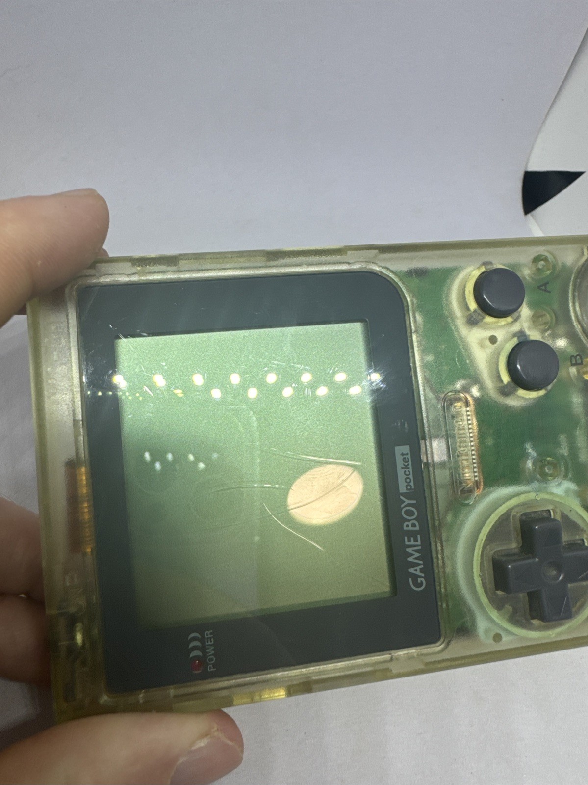 Nintendo Game Boy Pocket CLEAR – Authentic – Tested-read Description