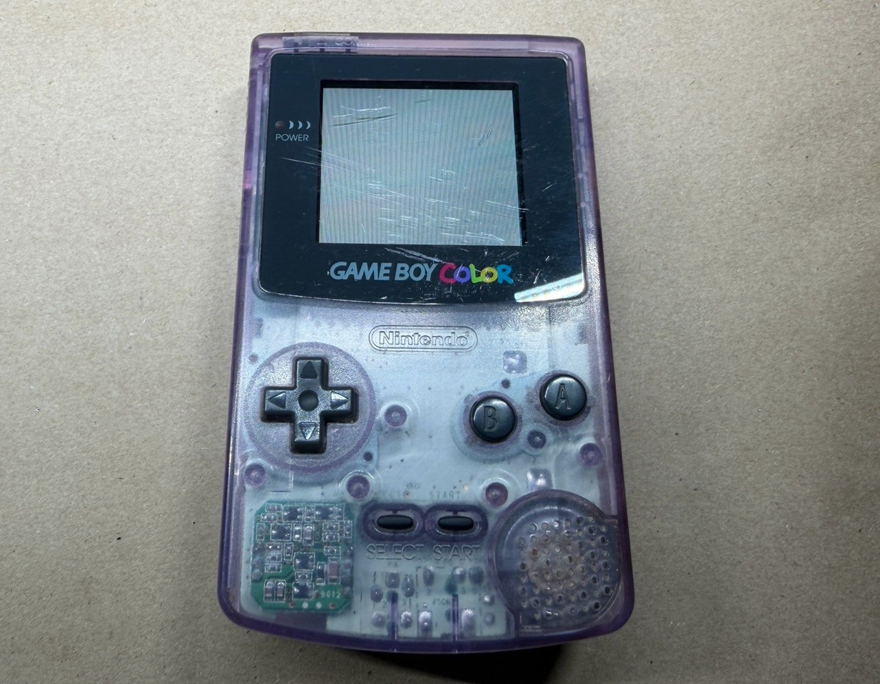 Nintendo Game Boy Color Handheld System Atomic Purple *Has Cosmetic Wear* Tested