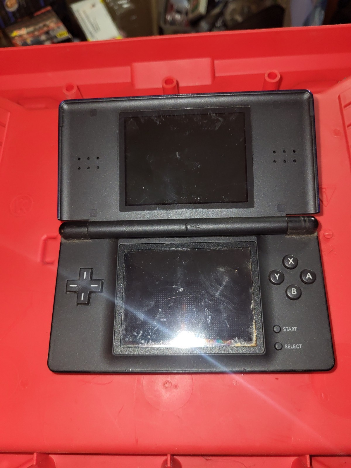 Nintendo DS Lite Console Navy Blue Needs Battery And Cover