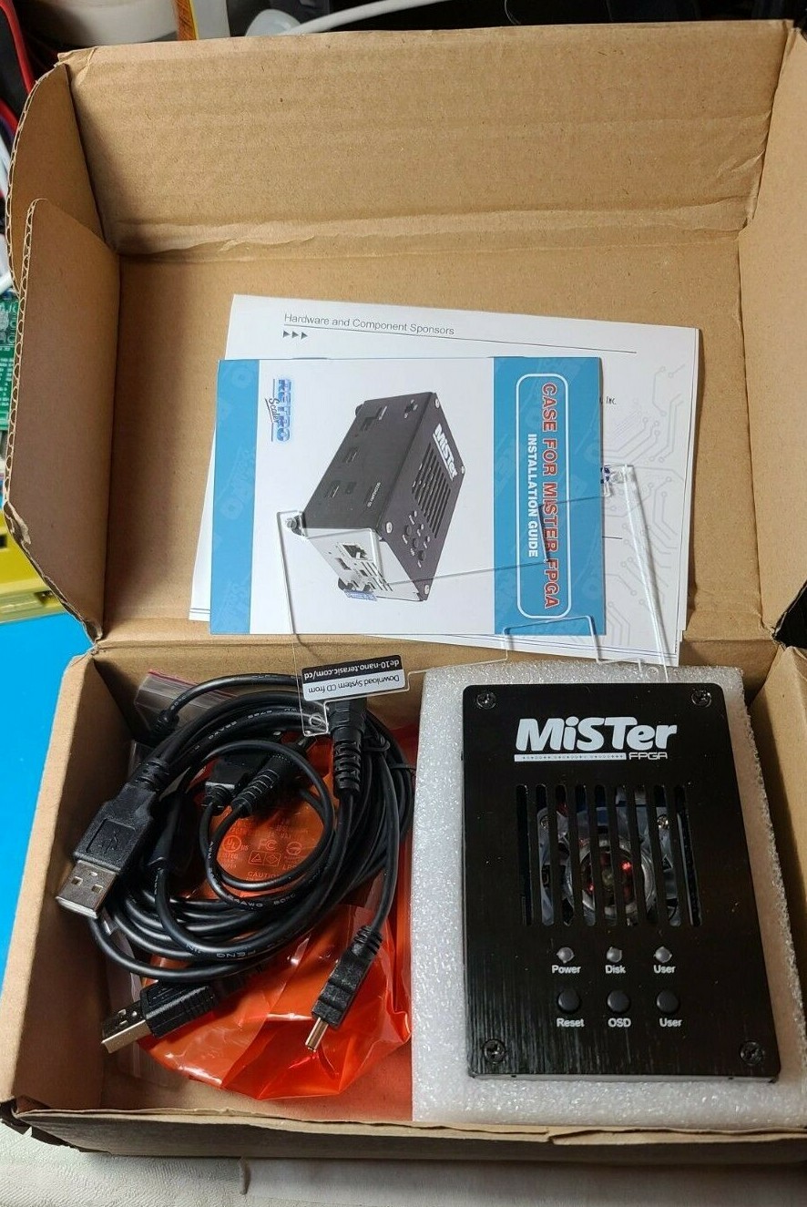 MiSTer FPGA Terasic DE10 Nano + 256GB SD preloaded + Case + 128MB + USB HUB + IO