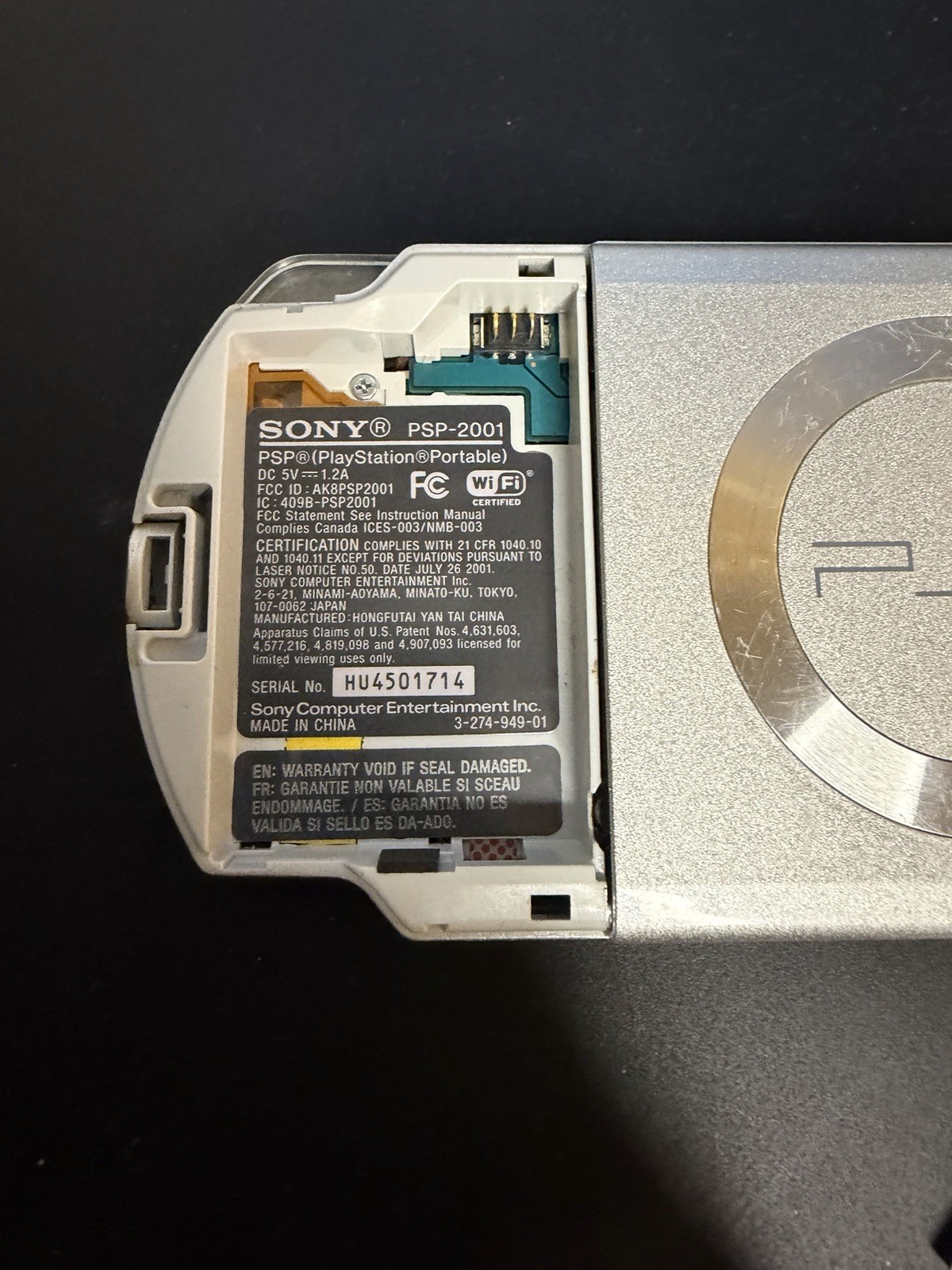 Sony PSP 2001 Console Only No Battery As Is