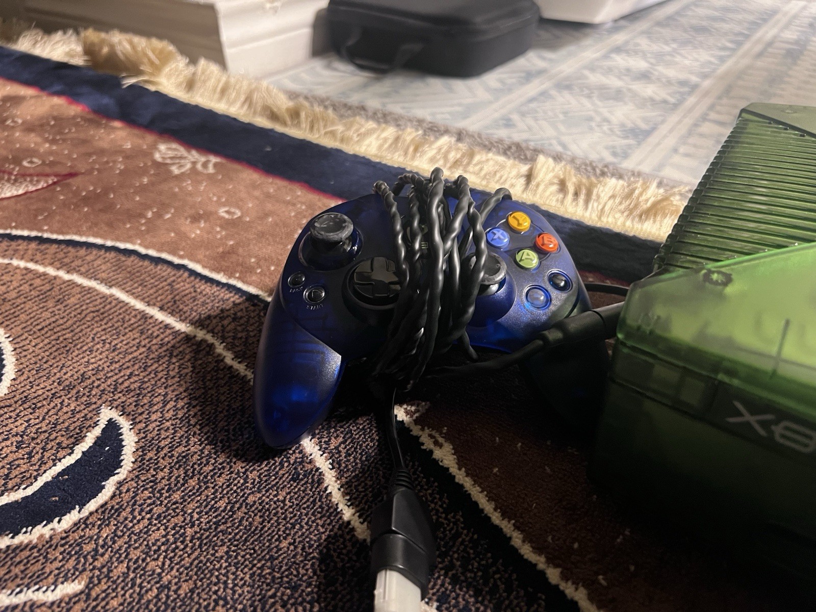 Microsoft Xbox Console Halo Special Edition Green Controllers Cables, TESTED !!!