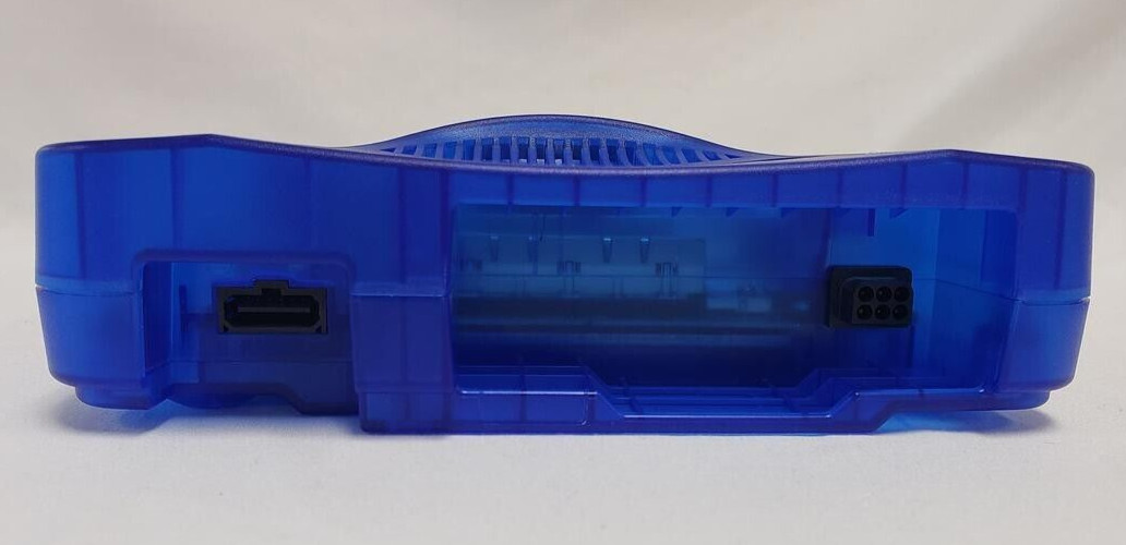 Nintendo 64 N64 Funtastic Translucent BLUE Video Game Console Bundle System 1996