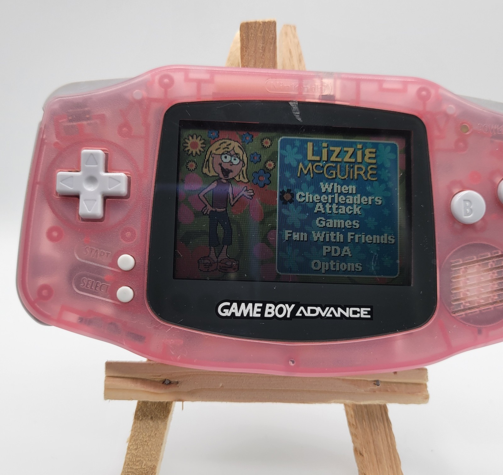 Nintendo Game Boy Advance Pink Console Bundle 5 Games & GBA Cartridge Cases