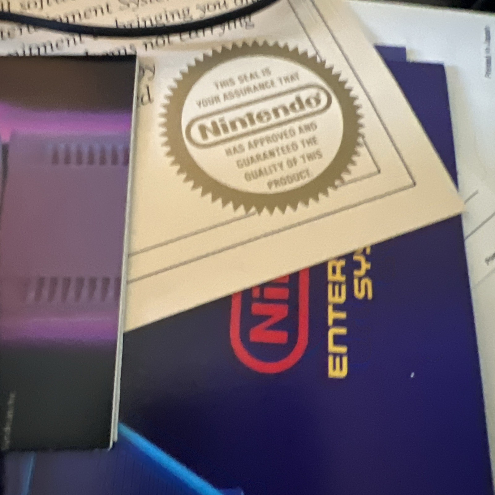 Nintendo NES Set System Console Complete. All Hook UPS And Power Wires, Zapper