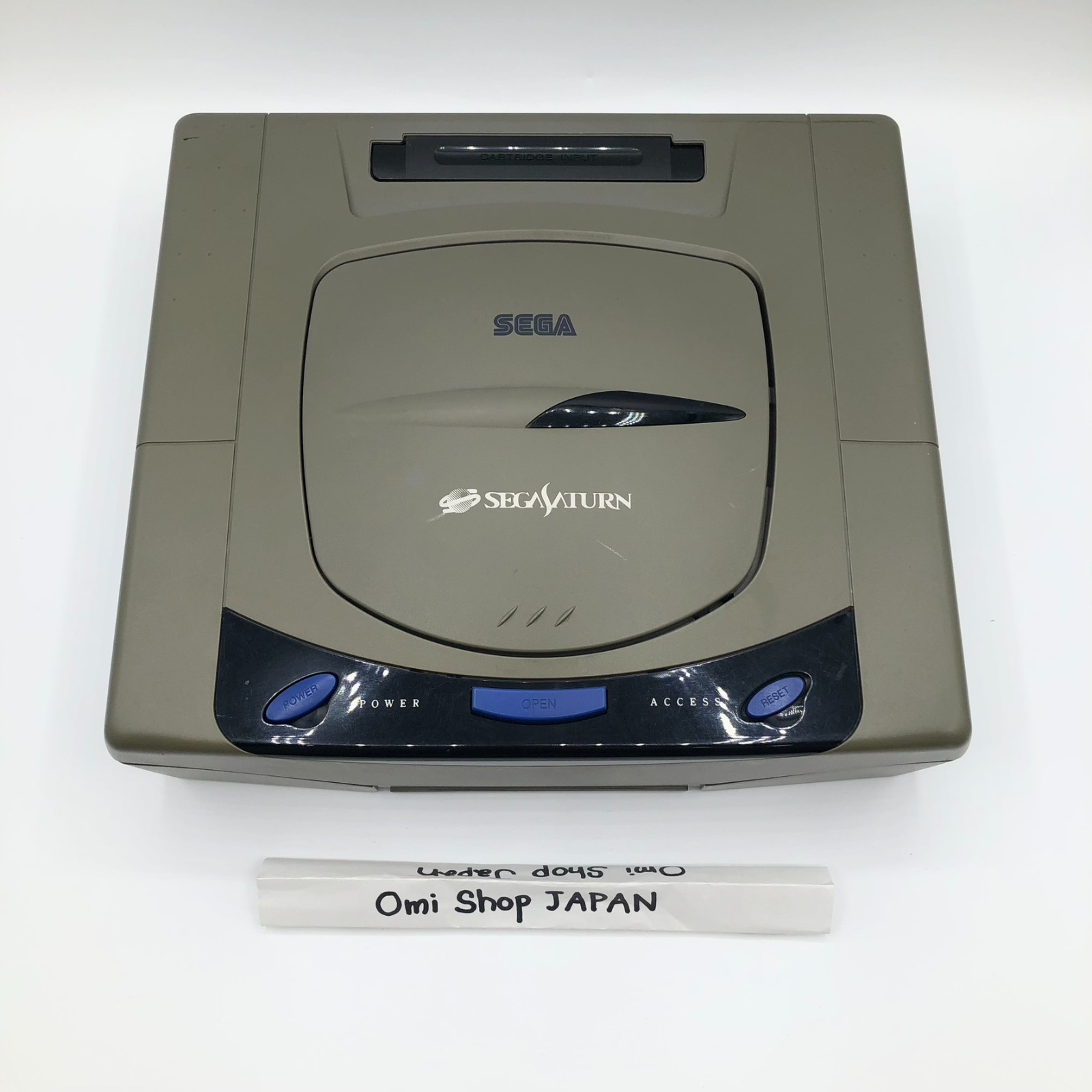 Sega Saturn SS Console HST-3210 Grey Tested working NTSC-J w/2 Controllers+Cable