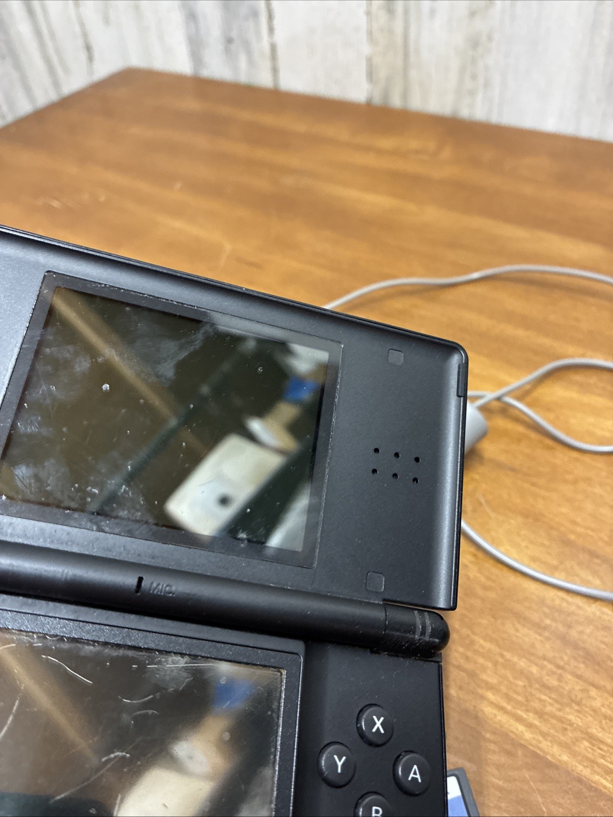 Nintendo DS Lite Glossy Black GBA Game Bundle /w Charger Works