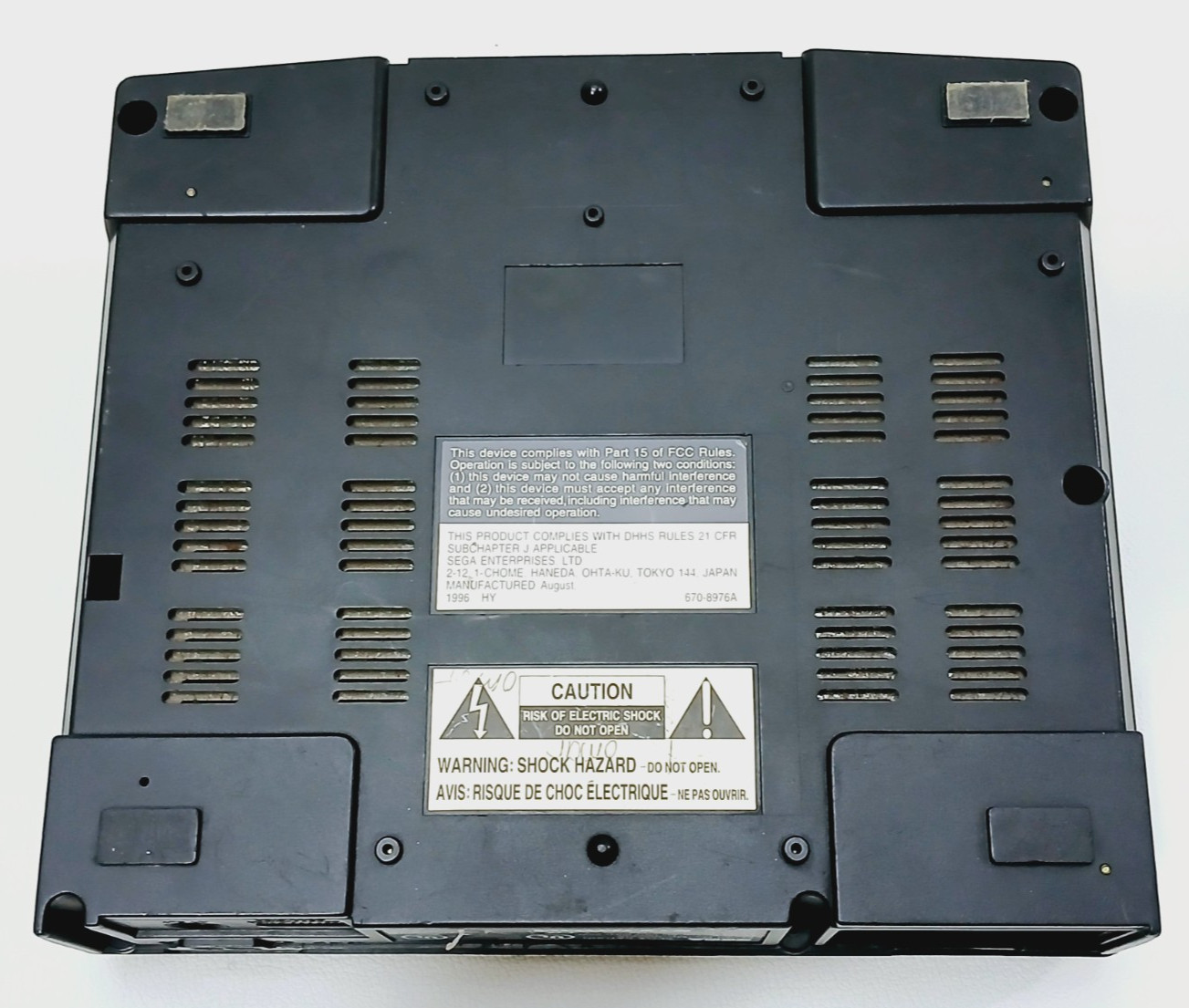 Sega Saturn Console System Model MK-80000A – For parts only