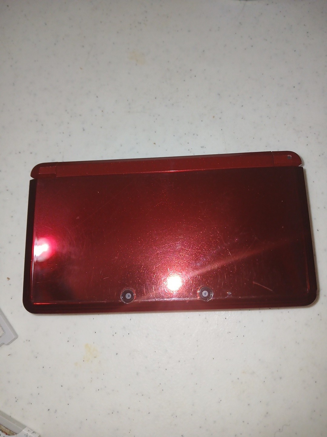 Nintendo 3DS CTR-001 Red 3D Handheld System w/ New Super Mario NTSC-U/C & 2…