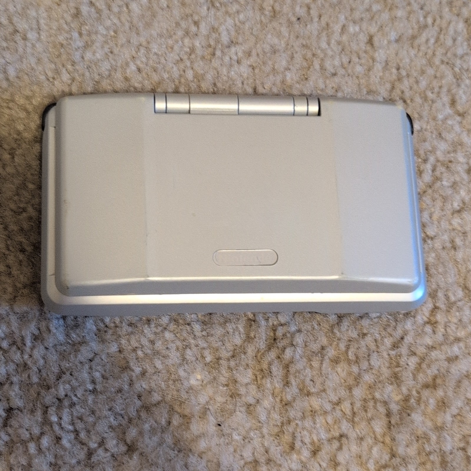 Nintendo DS Silver/Black, Scanlines On Screen, Tested, NO CHARGER NO STYLUS