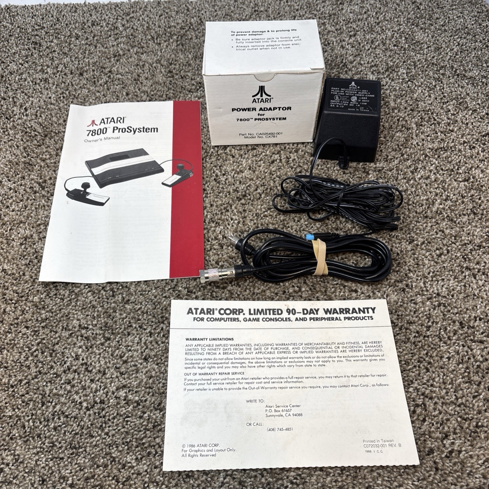 Atari 7800 Console And Games Bundle In Box Fully Tested 11 Games All Cables CIB